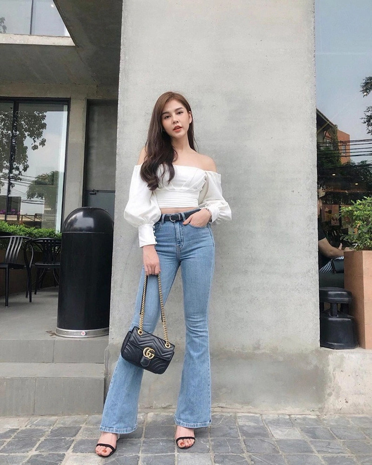 TOP 11 cách phối đồ với quần ống loe tươi xinh tuyệt vời 6 phoi do voi quan ong loe thoi trang thu le.com5