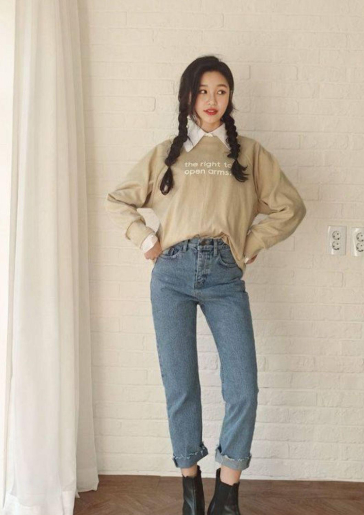 Sweater là gì? Mách khéo cách phối đồ với sweater sành điệu 4 Áo sweater phối cùng sơ mi