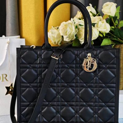 Túi Dior Bag Book Tote màu đen Hàng Hiệu Siêu Cấp CD1001 11 dior bag book tote mau den (1)