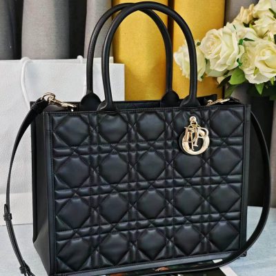 Túi Dior Bag Book Tote màu đen khóa vàng Hàng Hiệu CD1002 11 dior bag book tote mau den khoa vang (1)