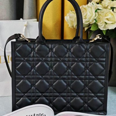 Túi Dior Bag Book Tote màu đen khóa vàng Hàng Hiệu CD1002 14 dior bag book tote mau den khoa vang (4)
