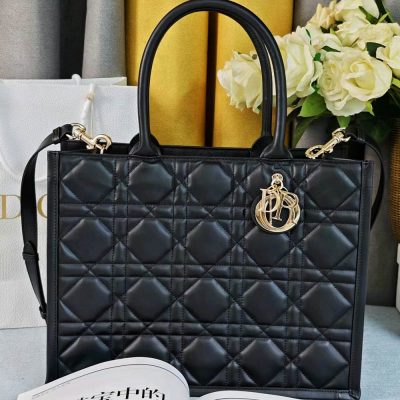 Túi Dior Bag Book Tote màu đen khóa vàng Hàng Hiệu CD1002 16 dior bag book tote mau den khoa vang (6)