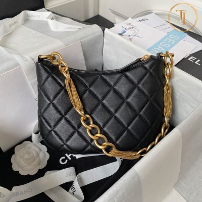 Túi Chanel cận chính hãng màu đen dây vàng Hàng Hiệu CN101 13 tui chanel can chinh hang mau den day vang (2)