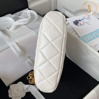 Túi Chanel cận chính hãng màu trắng dây vàng Hàng Hiệu CN102 14 tui chanel can chinh hang mau trang day vang (2)