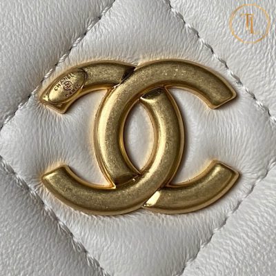 Túi Chanel cận chính hãng màu trắng dây vàng Hàng Hiệu CN102 15 tui chanel can chinh hang mau trang day vang (4)