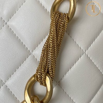 Túi Chanel cận chính hãng màu trắng dây vàng Hàng Hiệu CN102 16 tui chanel can chinh hang mau trang day vang (5)