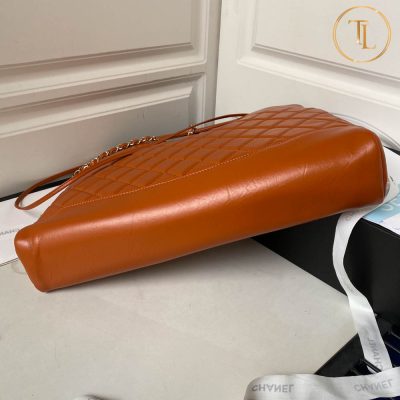 Túi Chanel Rep 1:1 màu nâu da trơn Hàng Hiệu CN254 15 tui chanel rep 1 1 mau nau (3)