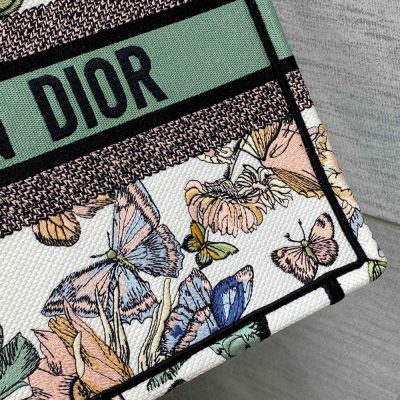 Túi Christian Dior Book Tote Rep 1:1 màu xanh Green họa tiết CD1004 14 tui christian dior book tote rep 1 1 (4)