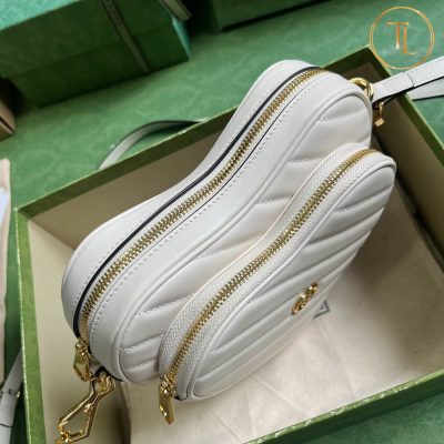 tui deo cheo nu gucci can chinh hang mau trang logo vang (4)