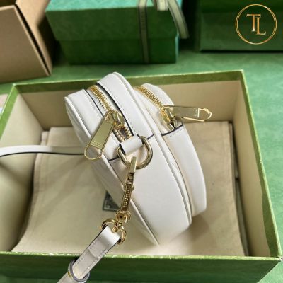 tui deo cheo nu gucci can chinh hang mau trang logo vang (7)