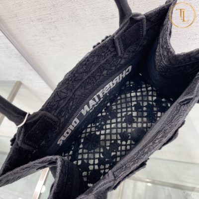 Túi Dior Book Tote Like Auth 1:1 màu đen chữ trắng Hàng Hiệu CD001 12 tui dior book tote mau den hang hieu sieu cap (2)