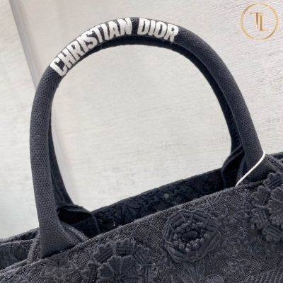 Túi Dior Book Tote Like Auth 1:1 màu đen chữ trắng Hàng Hiệu CD001 14 tui dior book tote mau den hang hieu sieu cap (4)