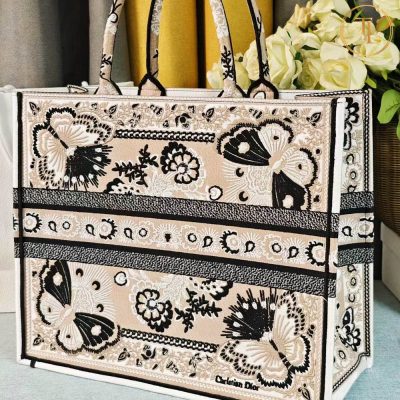 tui dior lady like auth book tote hang hieu hoa tiet den (3)