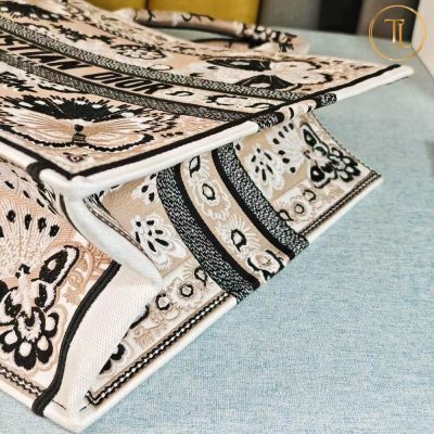 tui dior lady like auth book tote hang hieu hoa tiet den (7)