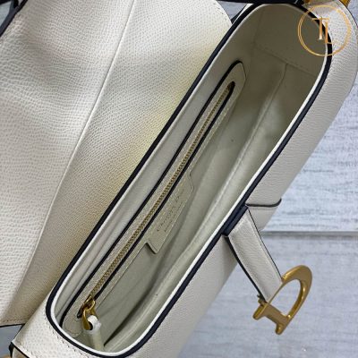 Túi Dior Lady yên ngựa màu trắng Rep 1:1 da sần Hàng Hiệu DR102 17 tui dior lady mau trang yen ngua rep 1 1 (6)