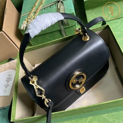 Túi Gucci nữ đeo chéo cận chính hãng màu đen Blondie GCB211 13 tui gucci nu can chinh hang mau den (2)