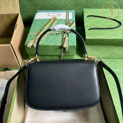 Túi Gucci nữ đeo chéo cận chính hãng màu đen Blondie GCB211 17 tui gucci nu can chinh hang mau den (6)