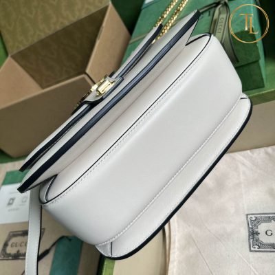 Túi Gucci nữ đeo chéo cận chính hãng màu trắng Blondie GCB210 15 tui gucci nu can chinh hang mau trang (5)