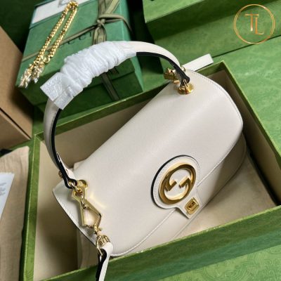 Túi Gucci nữ đeo chéo cận chính hãng màu trắng Blondie GCB210 17 tui gucci nu can chinh hang mau trang (7)