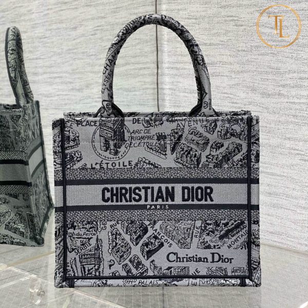 tui xach christian dior tote hoa tiet trang den (5)