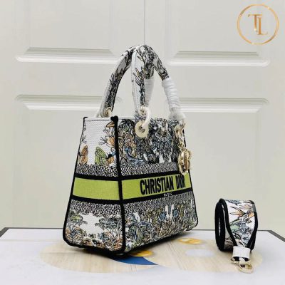 tui xach dior sieu cap lady d lite mau hoa tiet (5)