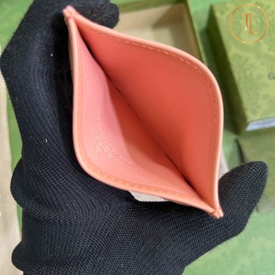 Ví Gucci nữ cận chính hãng đựng thẻ màu hồng nhạt GC004 12 vi gucci nu can chinh hang dung the mau hong (1)