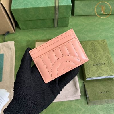 Ví Gucci nữ cận chính hãng đựng thẻ màu hồng nhạt GC004 13 vi gucci nu can chinh hang dung the mau hong (2)