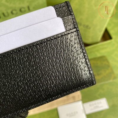 Ví Gucci nữ đựng thẻ màu đen Logo vàng Hàng Hiệu GC001 15 vi gucci nu dung the mau den (4)