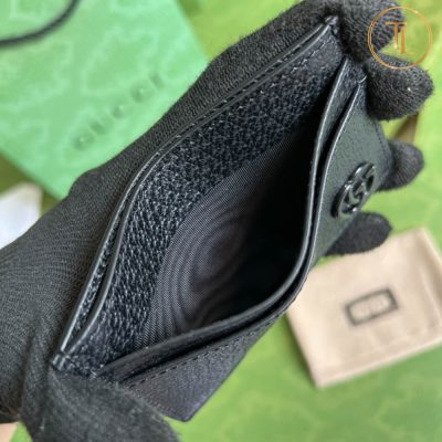 Ví Gucci nữ đựng thẻ màu đen Logo đen Hàng Hiệu GC003 14 vi gucci nu dung the mau den logo den (4)