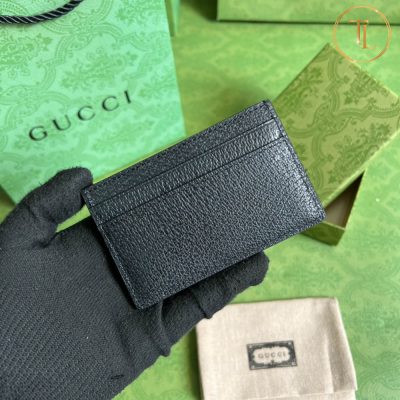 Ví Gucci nữ đựng thẻ màu đen Logo đen Hàng Hiệu GC003 16 vi gucci nu dung the mau den logo den (6)