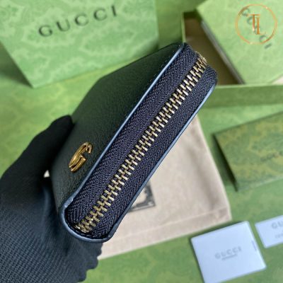 Ví nam Gucci cầm tay màu đen khóa vàng Hàng Hiệu Siêu Cấp GG100 11 vi nam gucci mau dem khoa vang (1)