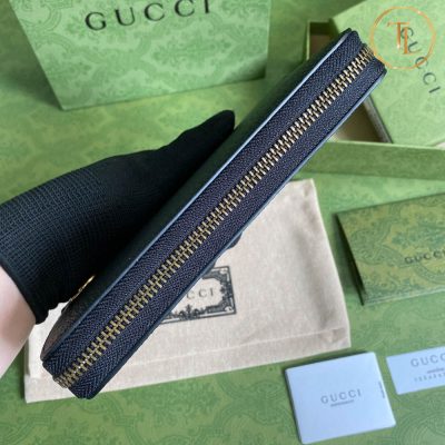 Ví nam Gucci cầm tay màu đen khóa vàng Hàng Hiệu Siêu Cấp GG100 15 vi nam gucci mau dem khoa vang (5)