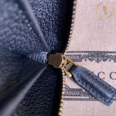 Ví nam Gucci cầm tay màu đen khóa vàng Hàng Hiệu Siêu Cấp GG100 19 vi nam gucci mau dem khoa vang (9)