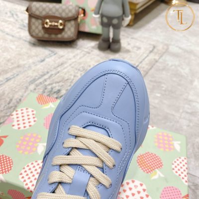 Giày thể thao Gucci Rhyton Like Auth 1:1 màu xanh lam GG112 11 giay gucci like auth mau xanh tim (1)