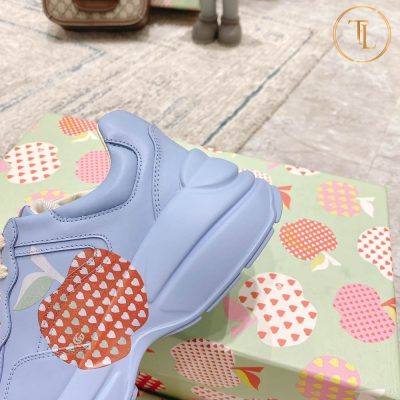 Giày thể thao Gucci Rhyton Like Auth 1:1 màu xanh lam GG112 13 giay gucci like auth mau xanh tim (3)