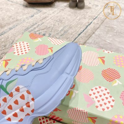 Giày thể thao Gucci Rhyton Like Auth 1:1 màu xanh lam GG112 18 giay gucci like auth mau xanh tim (8)