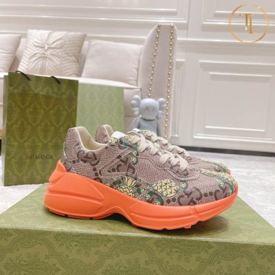 Giày thể thao Gucci Like Auth 1:1 Rhyton Unisex đế cam GG100 12 giay gucci like authentic de cam (2)