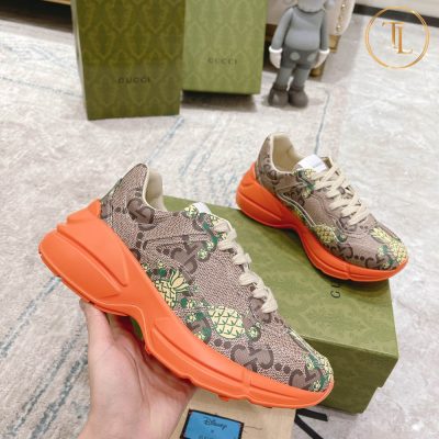 Giày thể thao Gucci Like Auth 1:1 Rhyton Unisex đế cam GG100 15 giay gucci like authentic de cam (5)