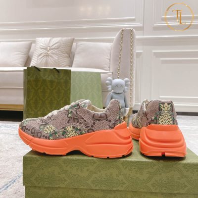 Giày thể thao Gucci Like Auth 1:1 Rhyton Unisex đế cam GG100 16 giay gucci like authentic de cam (6)