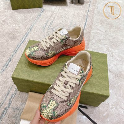Giày thể thao Gucci Like Auth 1:1 Rhyton Unisex đế cam GG100 19 giay gucci like authentic de cam (9)