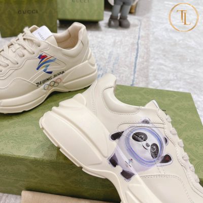 Giày thể thao Gucci Like Auth 1:1 Rhyton Unisex trắng Panda GG103 18 giay gucci like authentic mau trang panda (8)