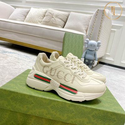 Giày thể thao Gucci Rep 1:1 Rhyton màu trắng ba sọc GG109 14 giay gucci rep 1 1 ho trang ba soc (4)