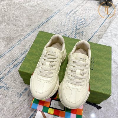 Giày thể thao Gucci Rep 1:1 Rhyton màu trắng ba sọc GG109 17 giay gucci rep 1 1 ho trang ba soc (7)