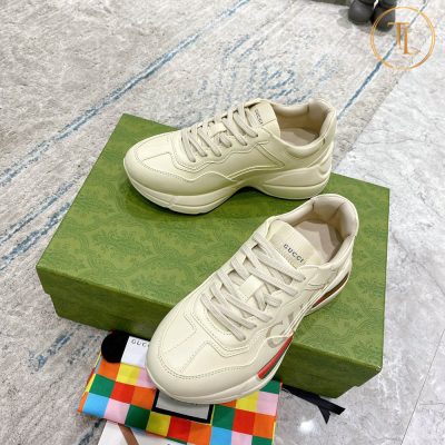 Giày thể thao Gucci Rep 1:1 Rhyton màu trắng ba sọc GG109 18 giay gucci rep 1 1 ho trang ba soc (8)