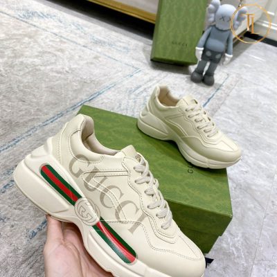 Giày thể thao Gucci Rep 1:1 Rhyton màu trắng ba sọc GG109 19 giay gucci rep 1 1 ho trang ba soc (9)