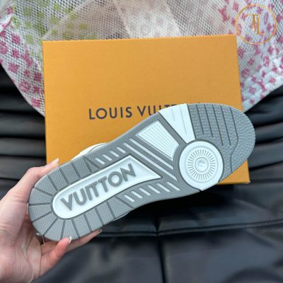 giay louis vuitton can chinh hang trainer sneaker mau trang ghi (1)