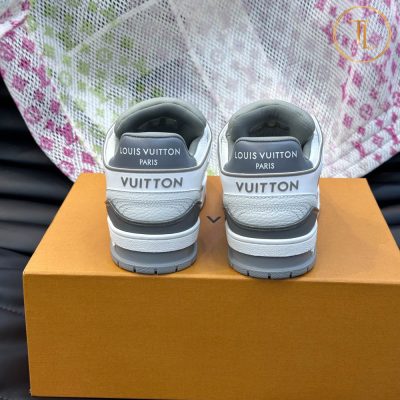 giay louis vuitton can chinh hang trainer sneaker mau trang ghi (4)