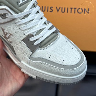 giay louis vuitton can chinh hang trainer sneaker mau trang ghi (7)