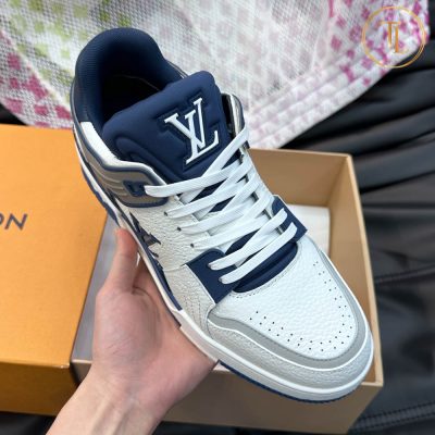 giay louis vuitton can chinh hang trainer sneaker mau xanh (1)