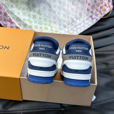 giay louis vuitton can chinh hang trainer sneaker mau xanh (5)